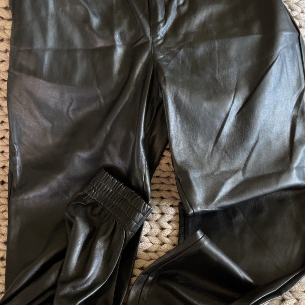 Dear John Faux Leather Joggers